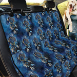 Blue Galaxy Dream Catcher Pattern Print Pet Car Back Seat Cover