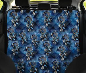 Blue Galaxy Dream Catcher Pattern Print Pet Car Back Seat Cover