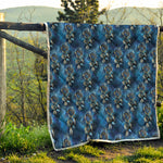 Blue Galaxy Dream Catcher Pattern Print Quilt