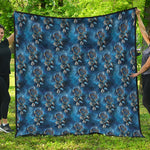 Blue Galaxy Dream Catcher Pattern Print Quilt