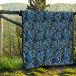 Blue Galaxy Dream Catcher Pattern Print Quilt