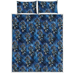 Blue Galaxy Dream Catcher Pattern Print Quilt Bed Set
