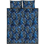 Blue Galaxy Dream Catcher Pattern Print Quilt Bed Set