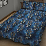 Blue Galaxy Dream Catcher Pattern Print Quilt Bed Set