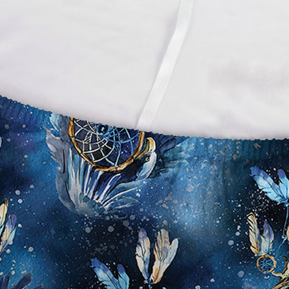 Blue Galaxy Dream Catcher Pattern Print Sofa Cover