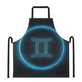 Blue Gemini Zodiac Sign Print Apron