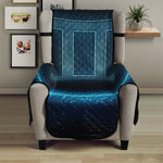 Blue Gemini Zodiac Sign Print Armchair Protector