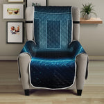 Blue Gemini Zodiac Sign Print Armchair Protector