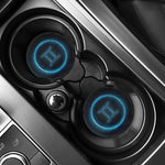 Blue Gemini Zodiac Sign Print Car Coasters