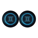 Blue Gemini Zodiac Sign Print Car Coasters