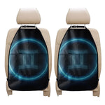 Blue Gemini Zodiac Sign Print Car Seat Organizers