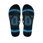 Blue Gemini Zodiac Sign Print Flip Flops