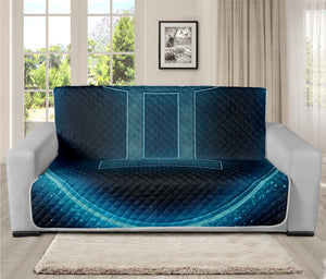 Blue Gemini Zodiac Sign Print Futon Protector