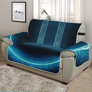 Blue Gemini Zodiac Sign Print Half Sofa Protector