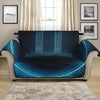 Blue Gemini Zodiac Sign Print Loveseat Protector