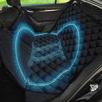 Blue Gemini Zodiac Sign Print Pet Car Back Seat Cover