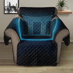 Blue Gemini Zodiac Sign Print Recliner Protector