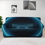 Blue Gemini Zodiac Sign Print Sofa Cover