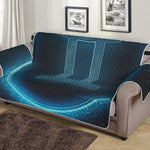 Blue Gemini Zodiac Sign Print Sofa Protector