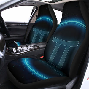 Blue Gemini Zodiac Sign Print Universal Fit Car Seat Covers