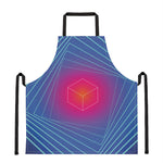 Blue Geometric EDM Light Print Apron