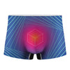 Blue Geometric EDM Light Print Men's Boxer Briefs