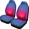 Blue Geometric EDM Light Print Universal Fit Car Seat Covers