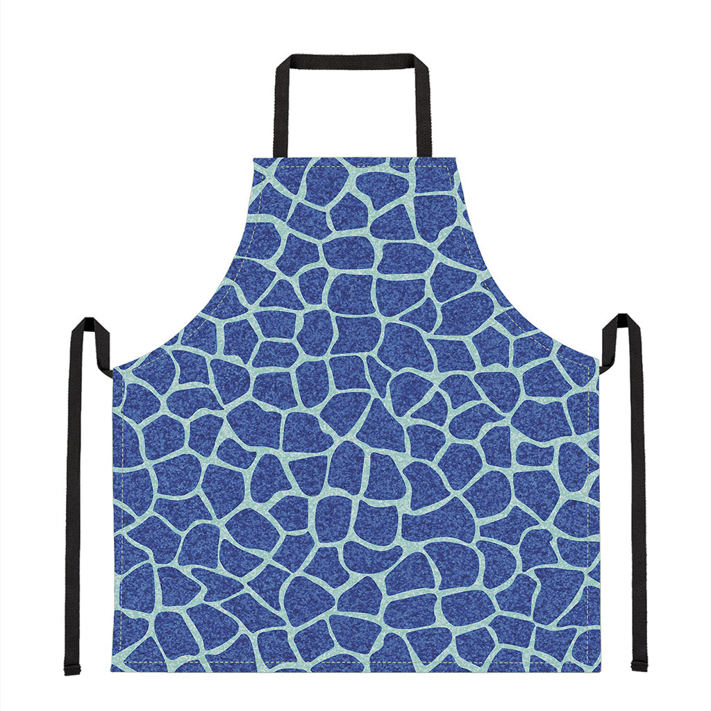 Blue Giraffe Print Apron