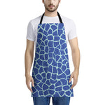 Blue Giraffe Print Apron