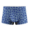 Blue Giraffe Print Men's Boxer Briefs