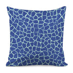 Blue Giraffe Print Pillow Cover
