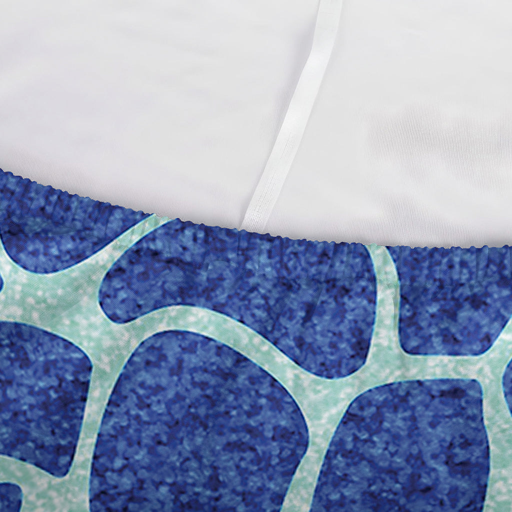 Blue Giraffe Print Sofa Cover