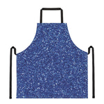 Blue Glitter Artwork Print (NOT Real Glitter) Apron