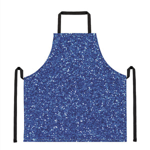 Blue Glitter Artwork Print (NOT Real Glitter) Apron