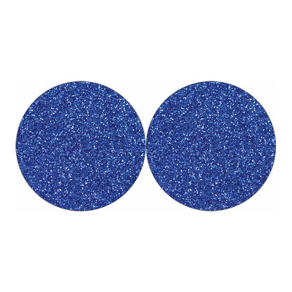 Blue Glitter Artwork Print (NOT Real Glitter) Car Coasters