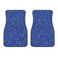 Blue (NOT Real) Glitter Print Front Car Floor Mats