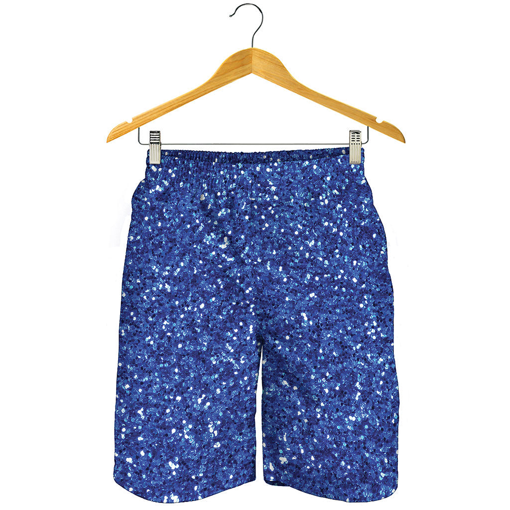 Blue Glitter Artwork Print (NOT Real Glitter) Men's Shorts