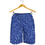Blue Glitter Artwork Print (NOT Real Glitter) Men's Shorts