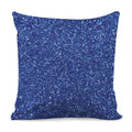 Blue (NOT Real) Glitter Print Pillow Cover
