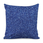 Blue Glitter Artwork Print (NOT Real Glitter) Pillow Cover