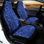 Blue Glitter Artwork Print (NOT Real Glitter) Universal Fit Car Seat Covers