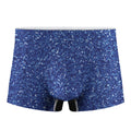 Blue (NOT Real) Glitter Print Men's Boxer Briefs