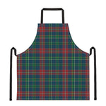 Blue Green And Red Scottish Plaid Print Apron