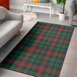 Blue Green And Red Scottish Plaid Print Area Rug