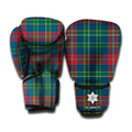 Blue Green And Red Scottish Plaid Print Boxing Gloves