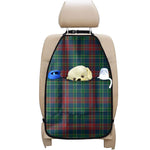 Blue Green And Red Scottish Plaid Print Car Seat Organizers