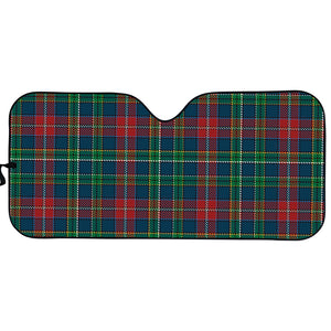 Blue Green And Red Scottish Plaid Print Car Sun Shade