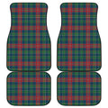 Blue Green And Red Scottish Plaid Print Front and Back Car Floor Mats