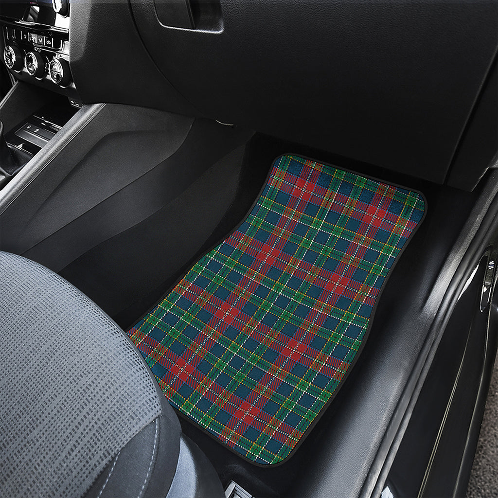 Blue Green And Red Scottish Plaid Print Front Car Floor Mats