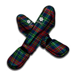 Blue Green And Red Scottish Plaid Print Muay Thai Shin Guard